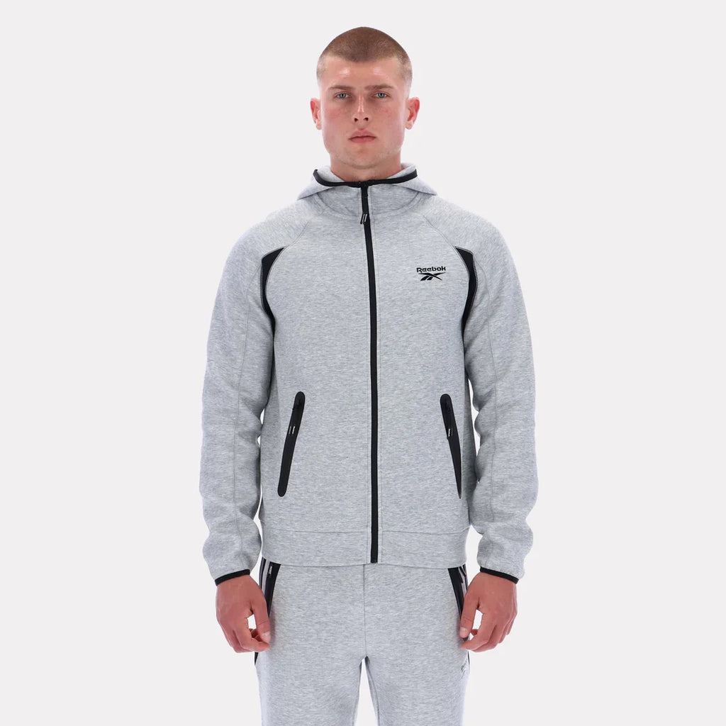 Men's Reebok Contrast Panel Zip Hoodie