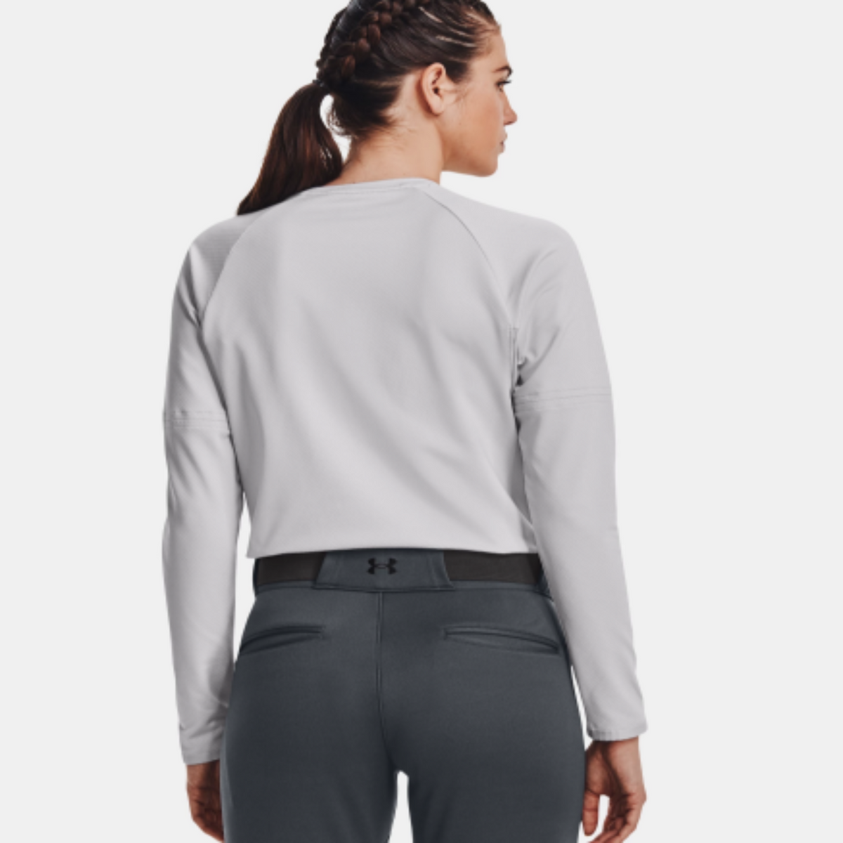 Women's Under Armour Utility Waffle Crew "Halo Gray"