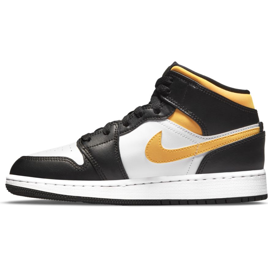 Big Kids' Air Jordan 1 Mid "Black University Gold"