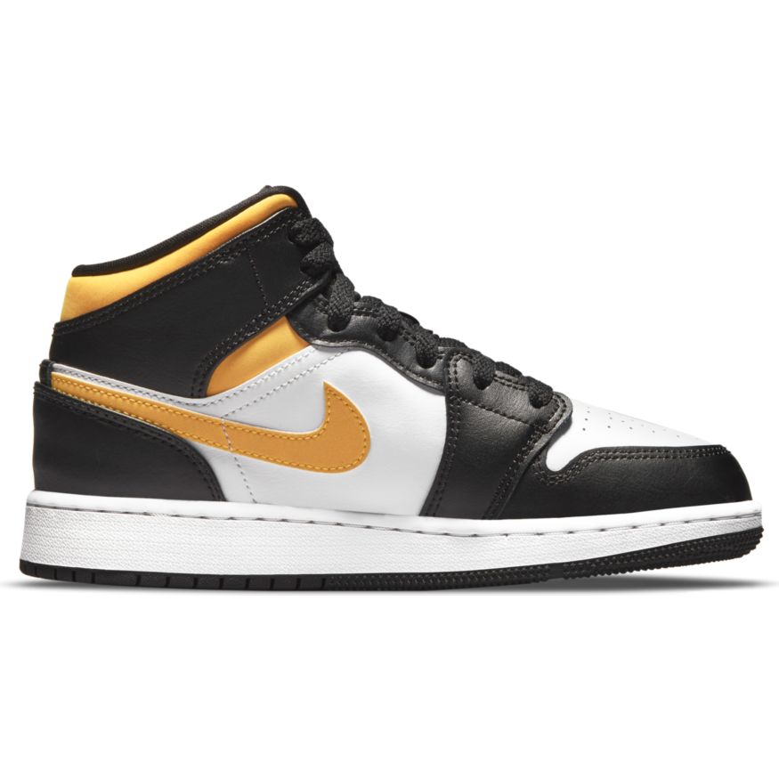 Big Kids' Air Jordan 1 Mid "Black University Gold"