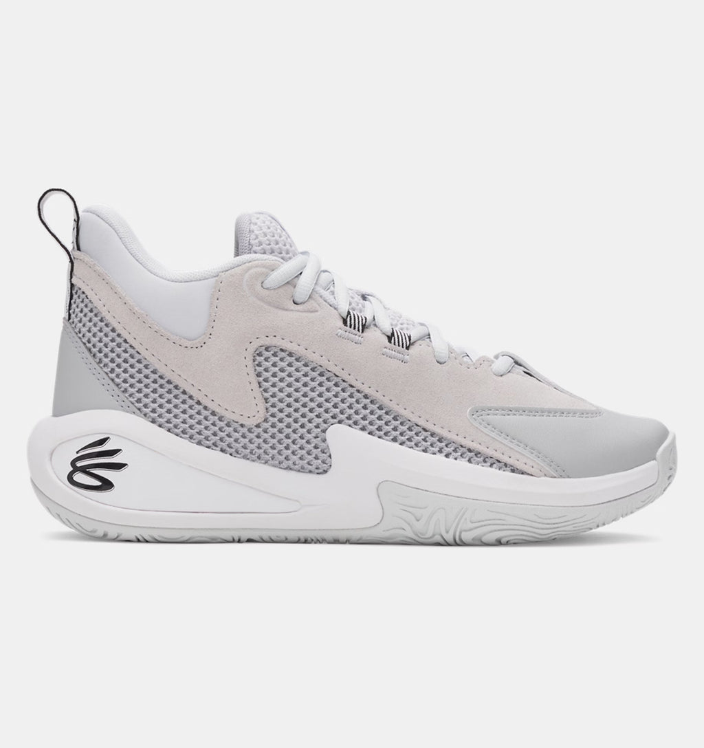 Big Kids' Under Armour Curry 3Z 25 Suede "Halo Grey"