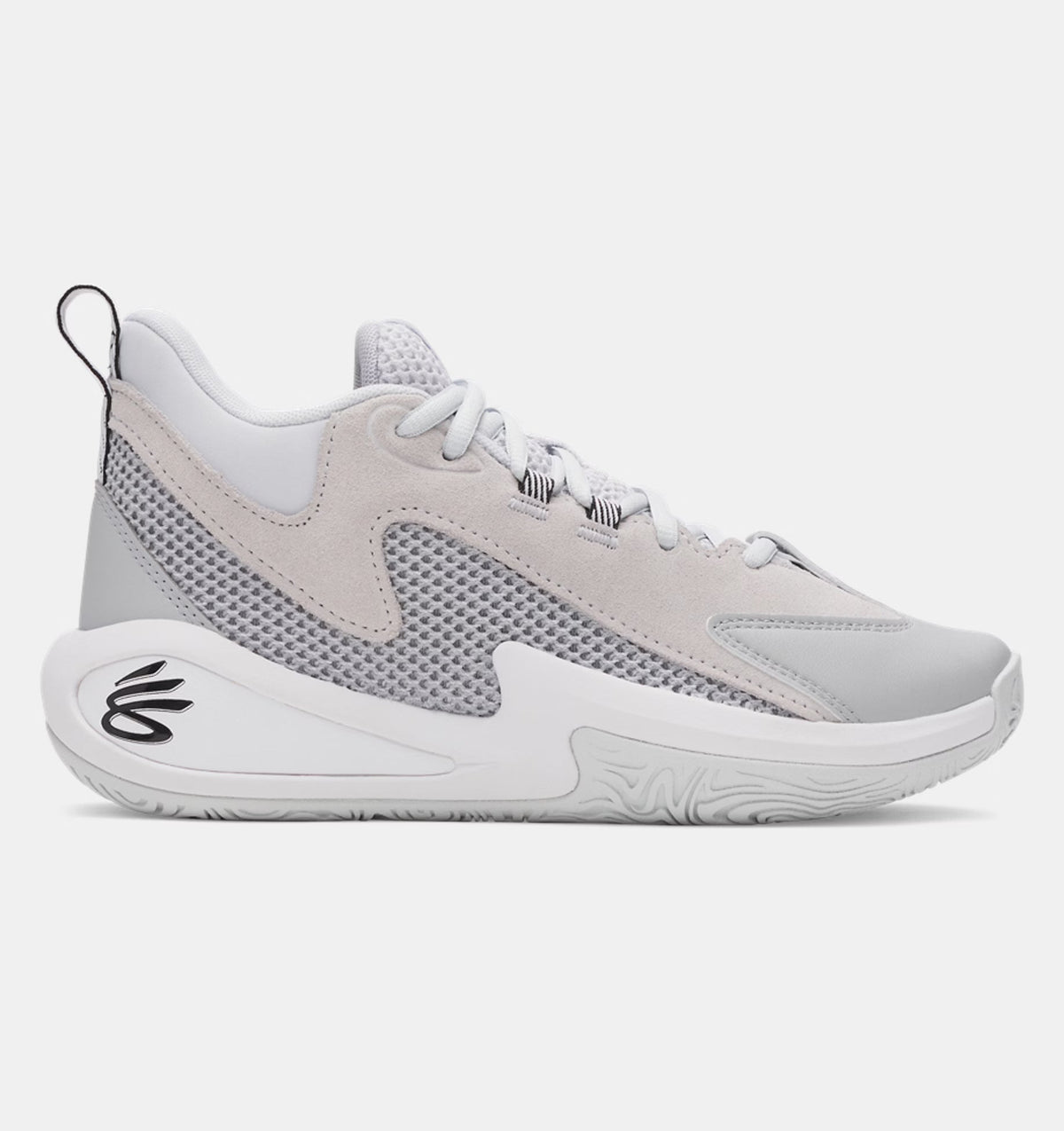 Big Kids' Under Armour Curry 3Z 25 Suede "Halo Grey"