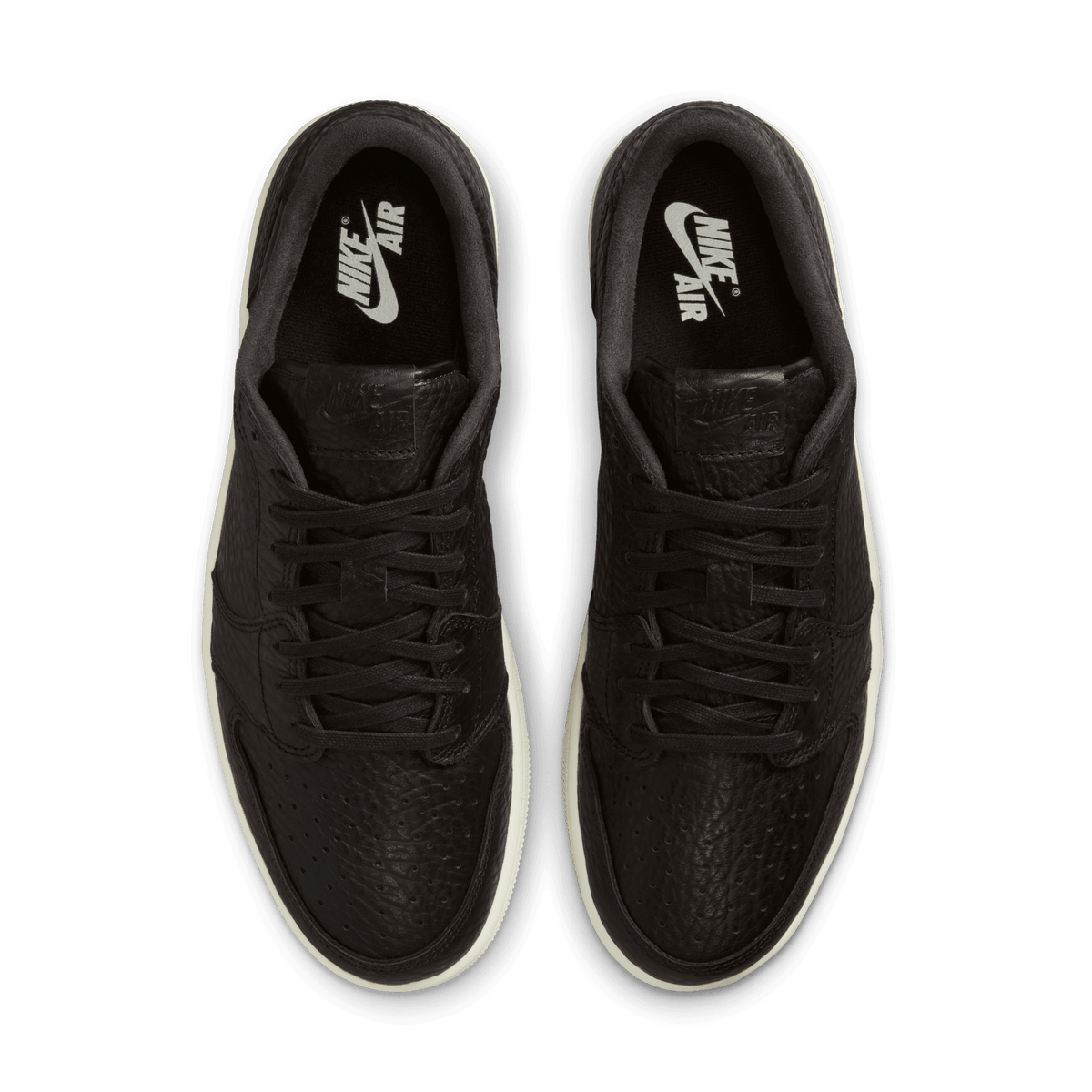 Men's Air Jordan 1 Retro Low  NS "Swoosh less Black"