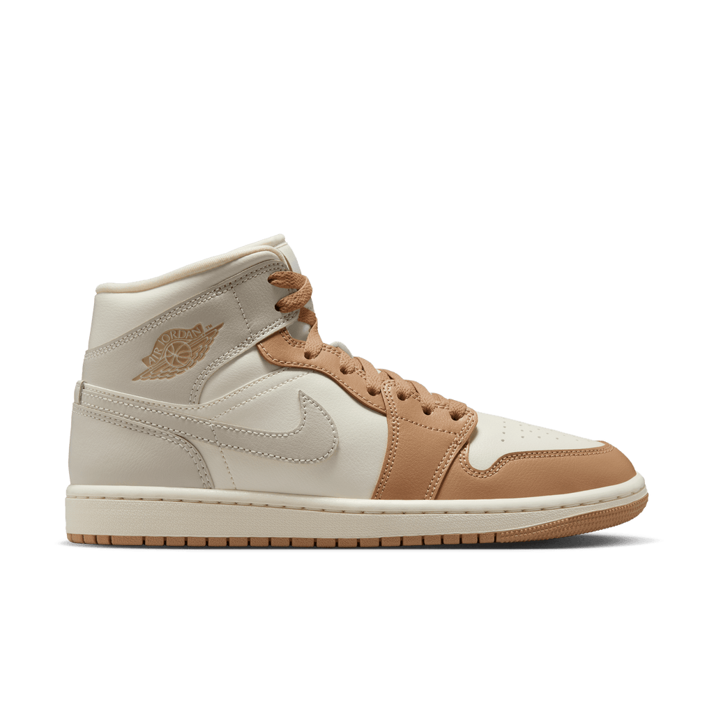 Women's Air Jordan 1 Mid "Tan Toe"
