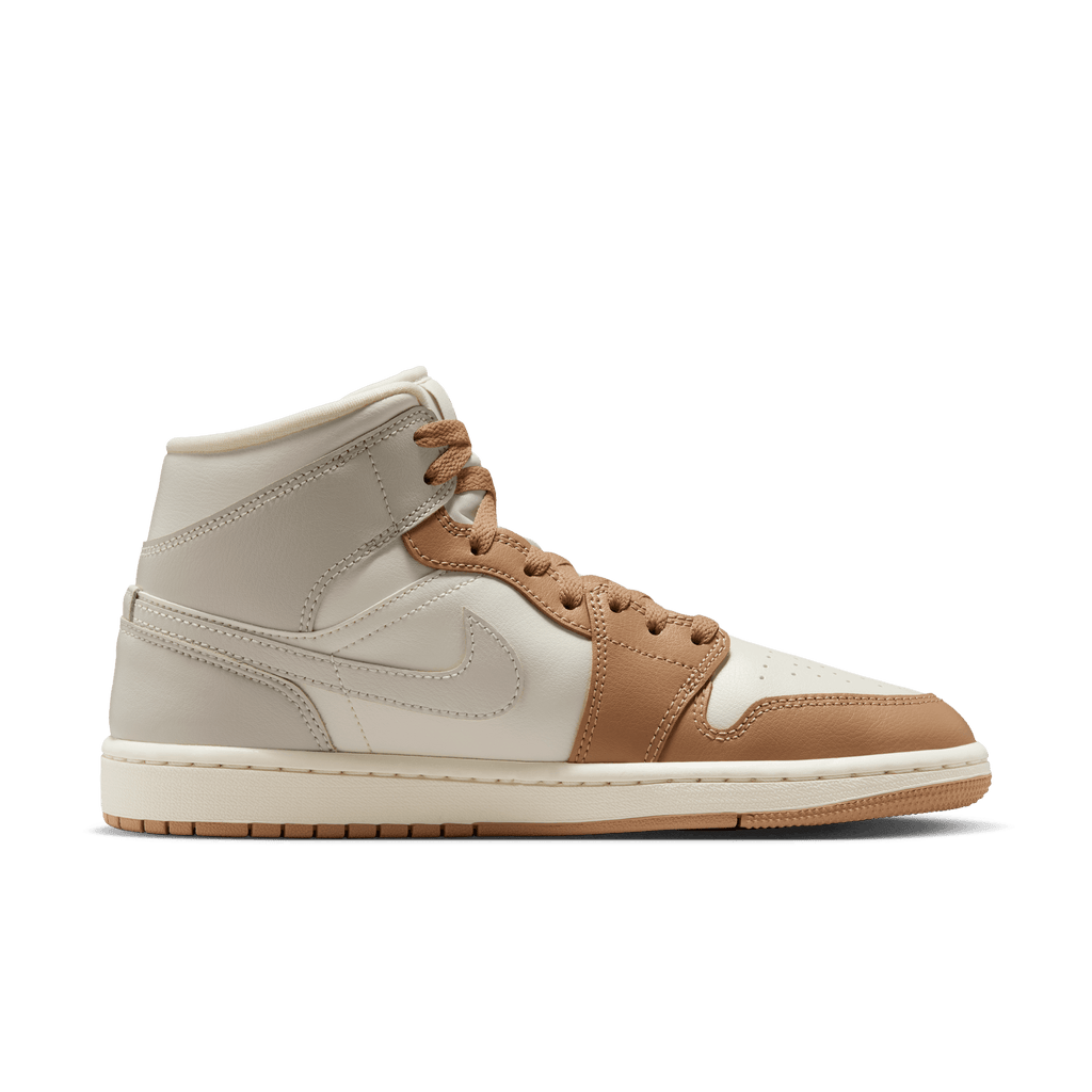 Women's Air Jordan 1 Mid "Tan Toe"
