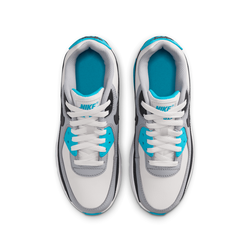 Big Kids’ Nike Air Max 90 LTR "Platinum Tint Blue Lightning"