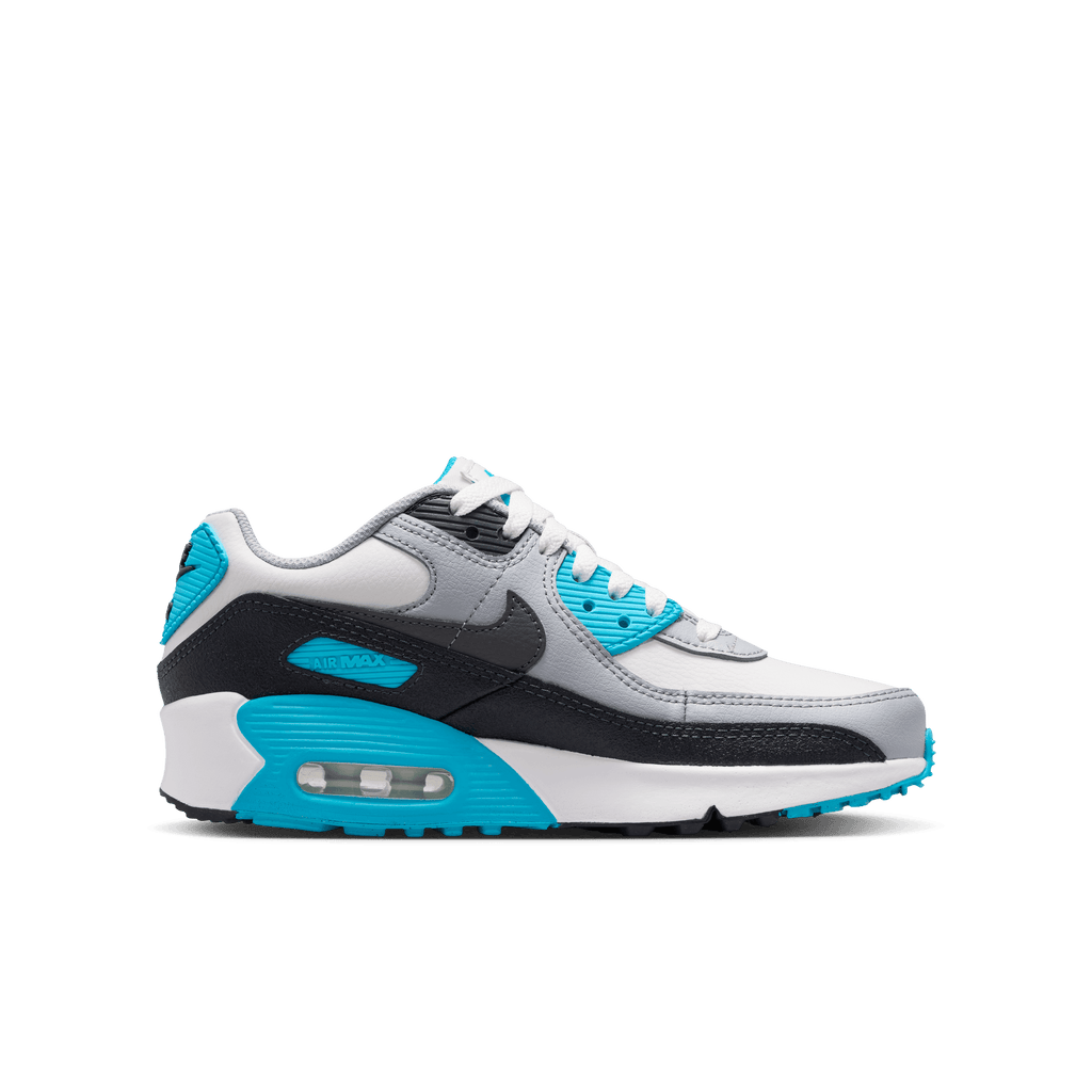 Big Kids’ Nike Air Max 90 LTR "Platinum Tint Blue Lightning"