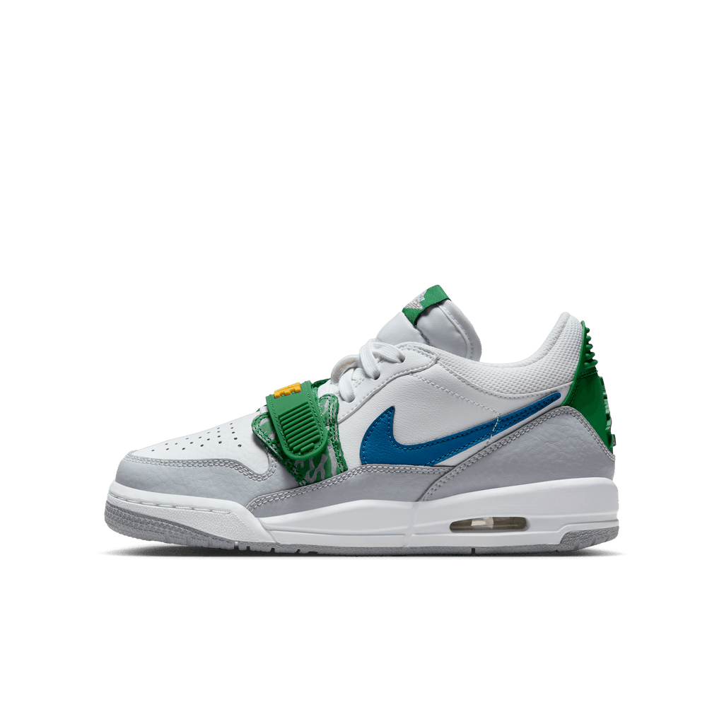 Big Kids' Air Jordan Legacy 312 Low "White Pine Industrial Blue"