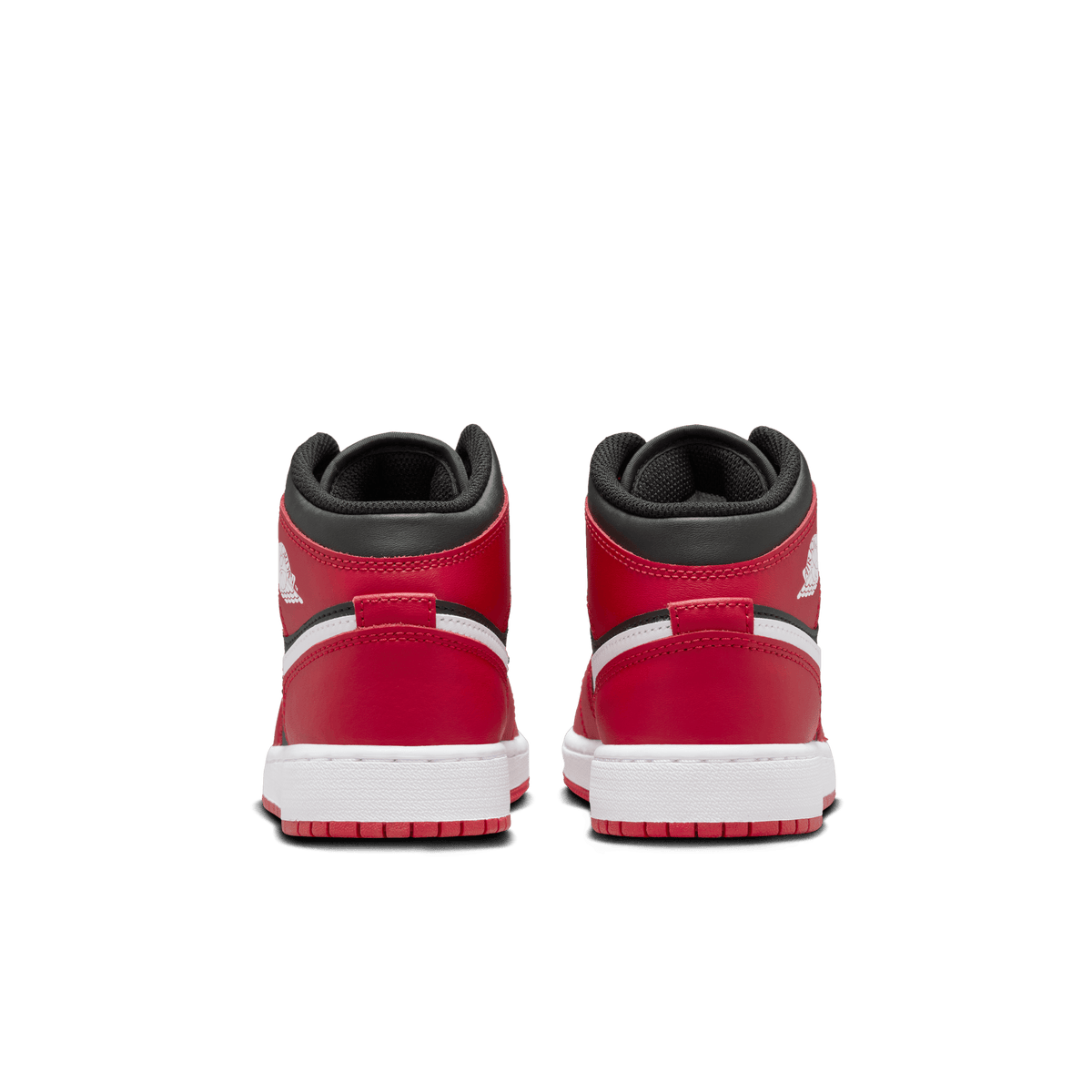 Big Kids' Air Jordan 1 Mid "Gym Red Black White"