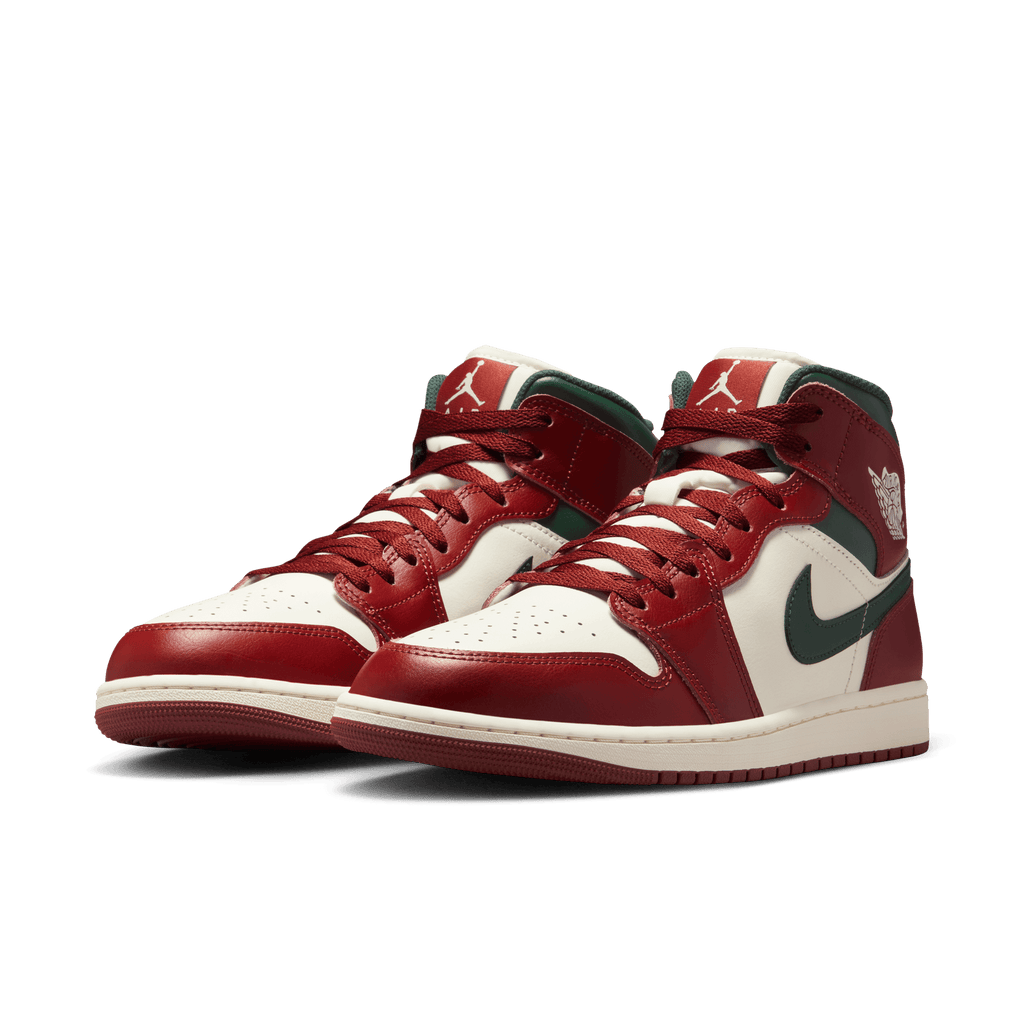 Men's Air Jordan 1 Mid "Redstone Midnight Green"
