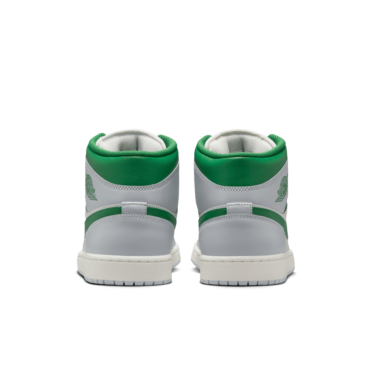 Men's Air Jordan 1 Mid "Summit White Lucky Green"