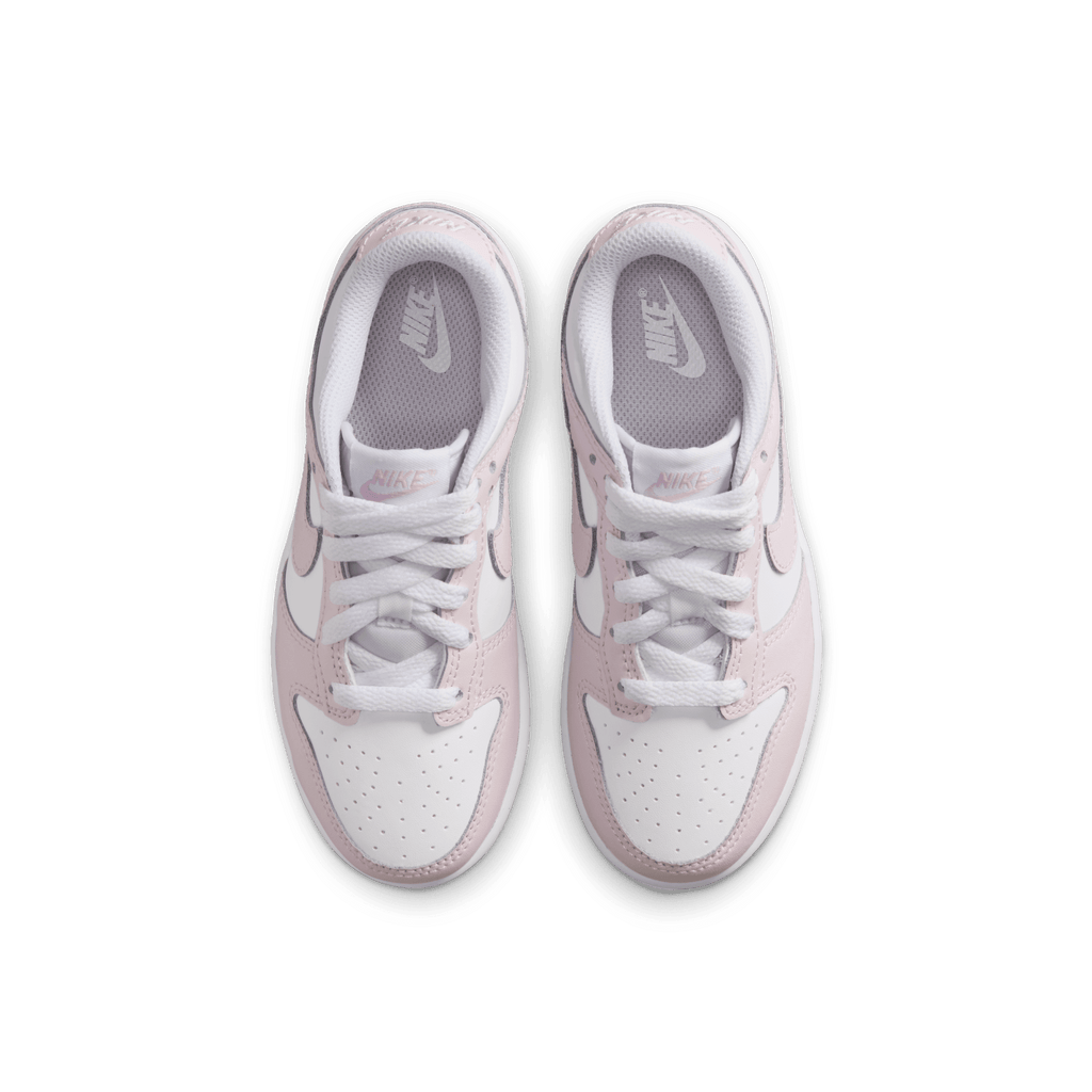 Little Kids' Nike Dunk Low "White Light Violet"