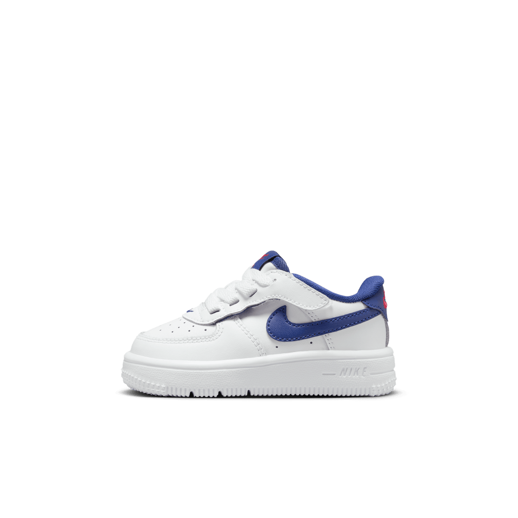 Baby/Toddler Nike Force 1 Low EasyOn "White Deep Royal Blue"