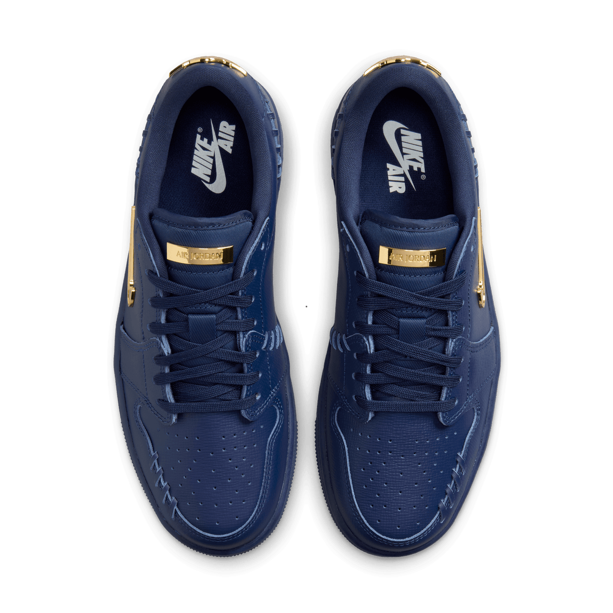 Women's Air Jordan 1 Low Method of Make "Navy Metallic Gold"