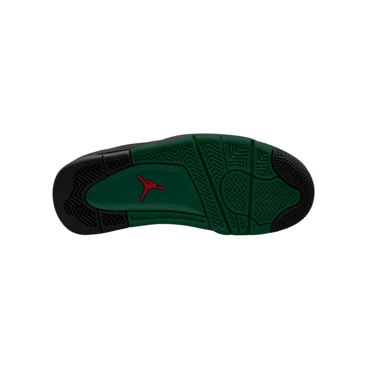 Big Kids' Air Jordan 4RM "Black Gorge Green Varsity Red"
