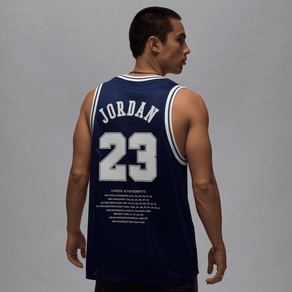 Men's Jordan Essentials Summer Jersey "Midnight Navy White"