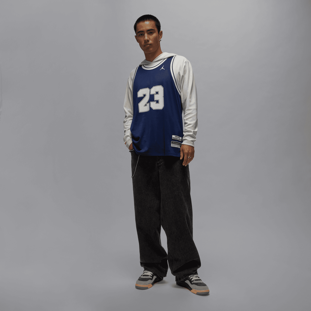 Men's Jordan Essentials Summer Jersey "Midnight Navy White"