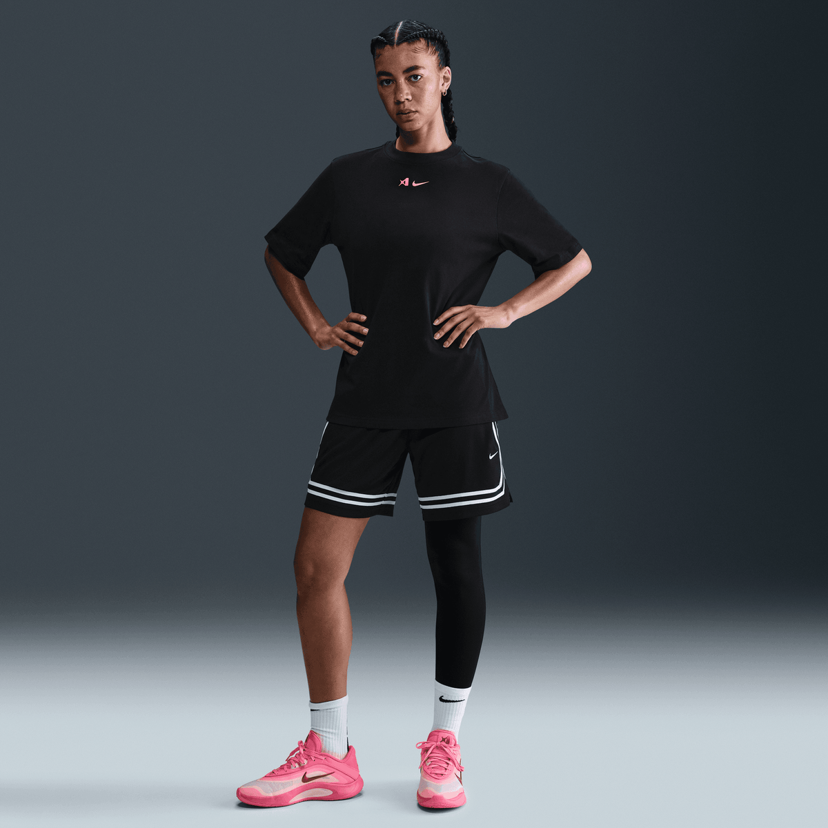 Women's Nike A'ja Wilson A'symmetric Mid-Rise Single-Leg Basketball Leggings