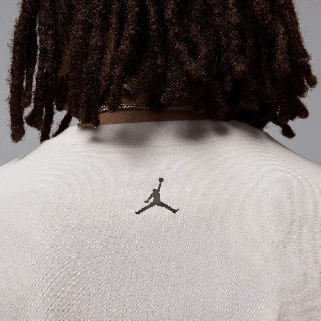 Men's Jordan Flight Essential Oversize Graphic Crew T-Shirt "Sail Black"