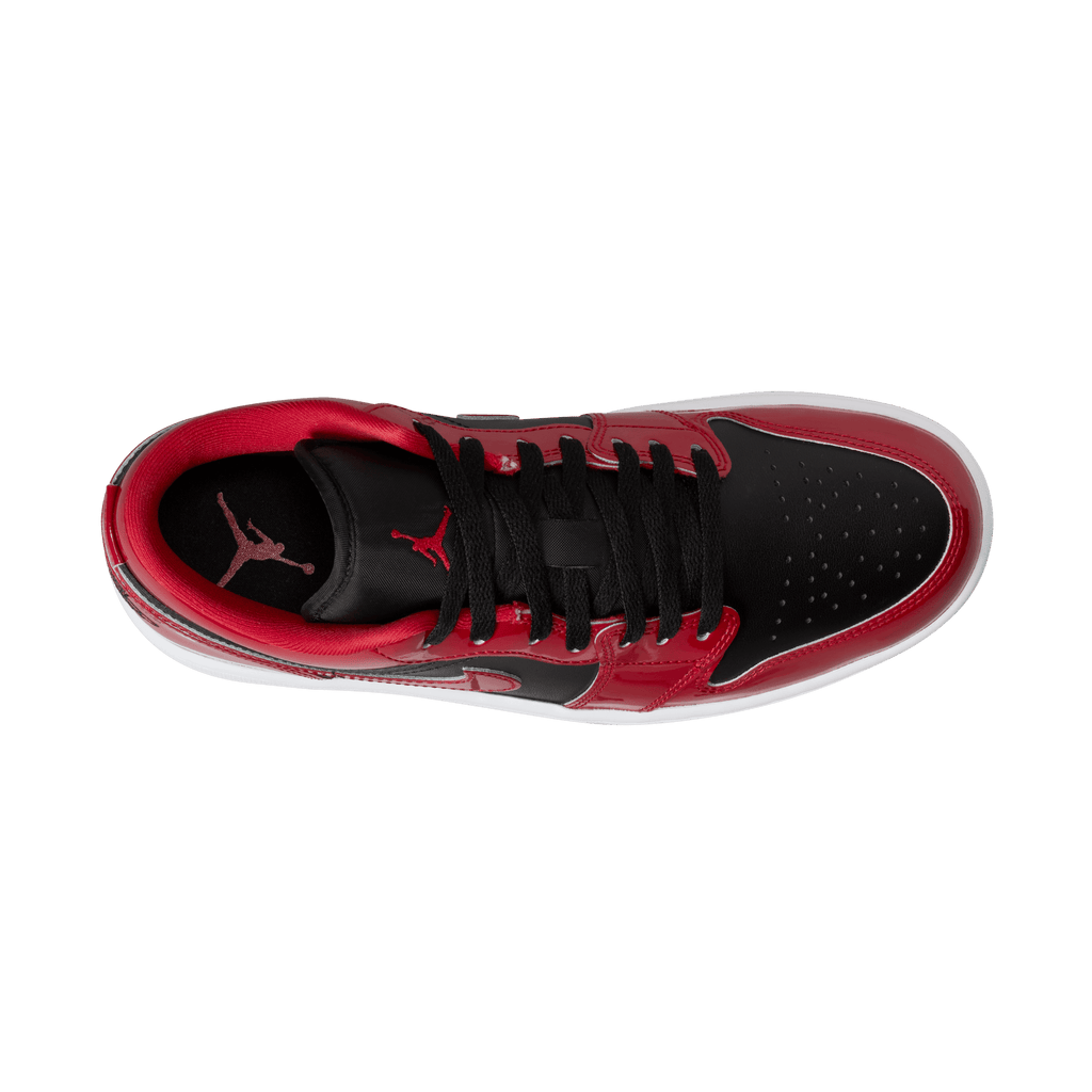 Men's Air Jordan 1 Low SE Shoes "Patent Varsity Red Black"