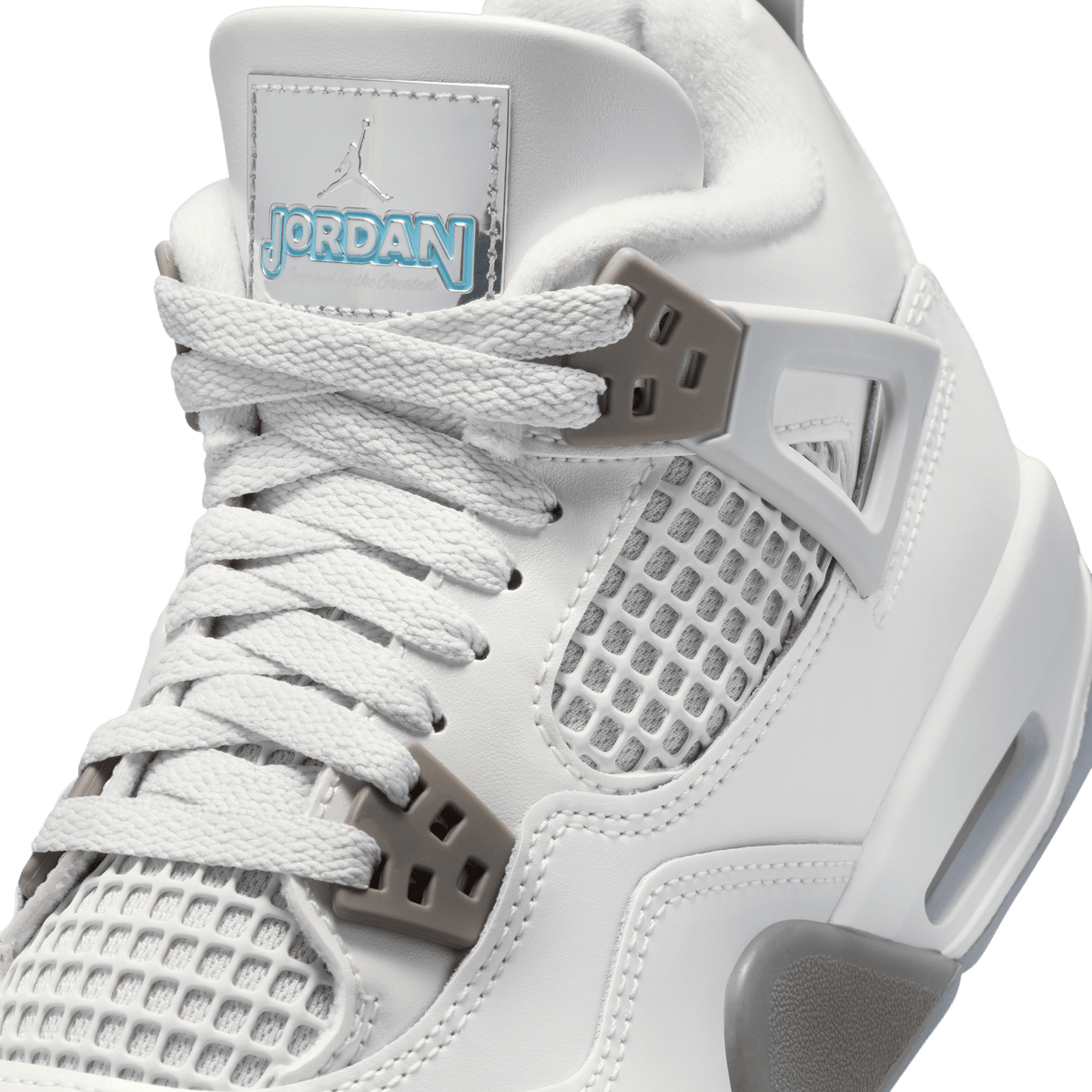 Big Kids' Air Jordan 4 Retro "Blue Chill"