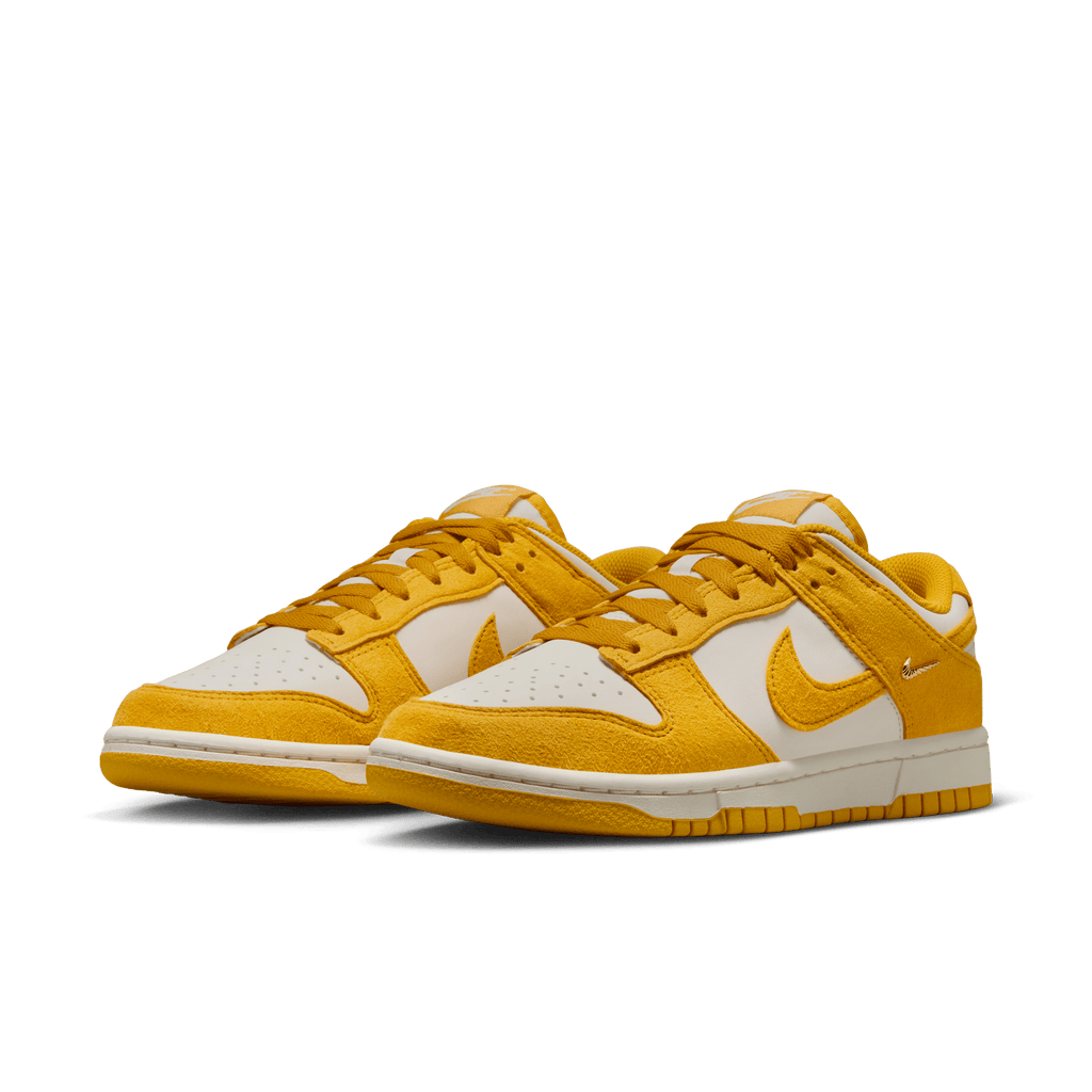 Women's Nike Dunk Low "Dark Sulfur Gold Mini Swoosh"