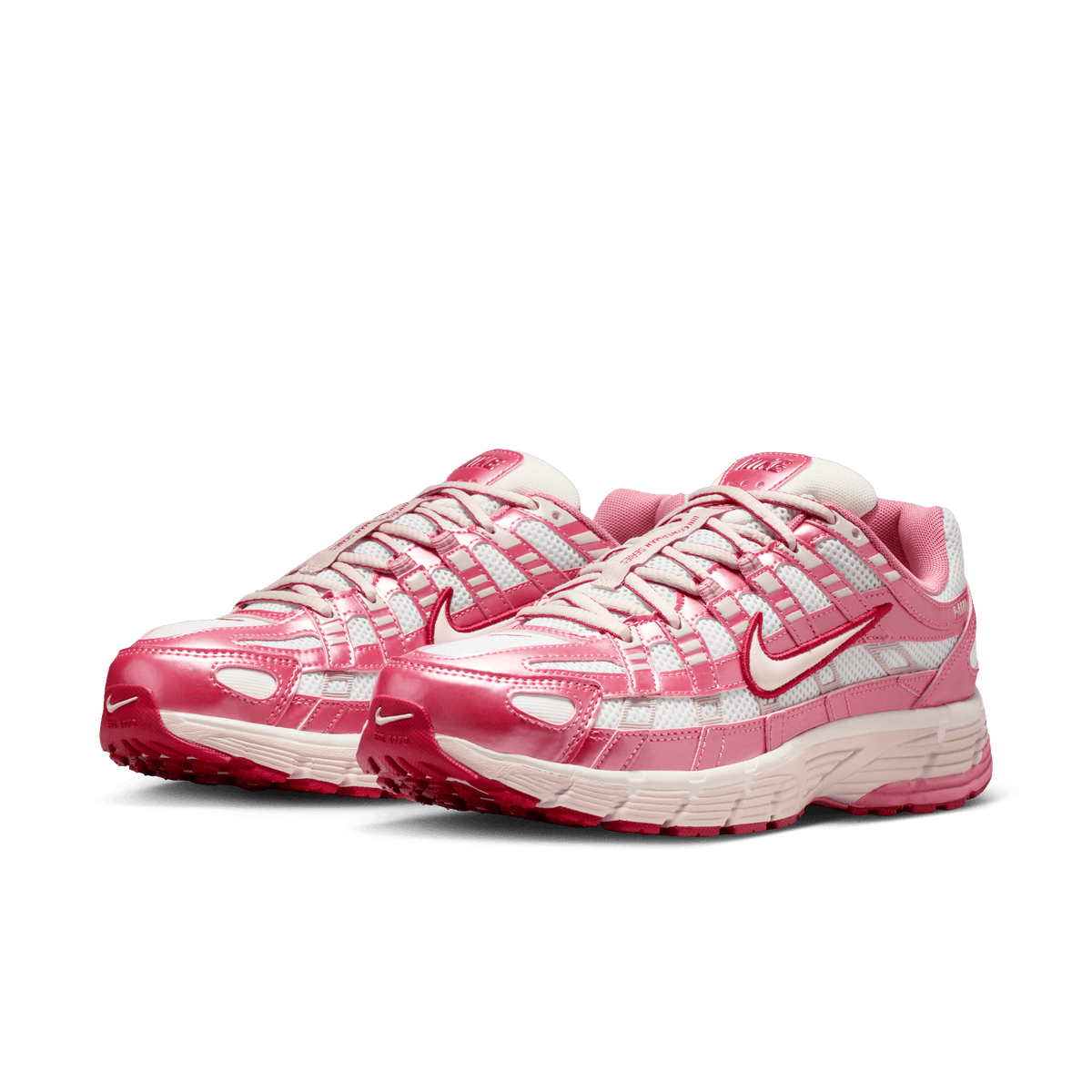 Women's Nike P-6000 "Summit White Slit Red"