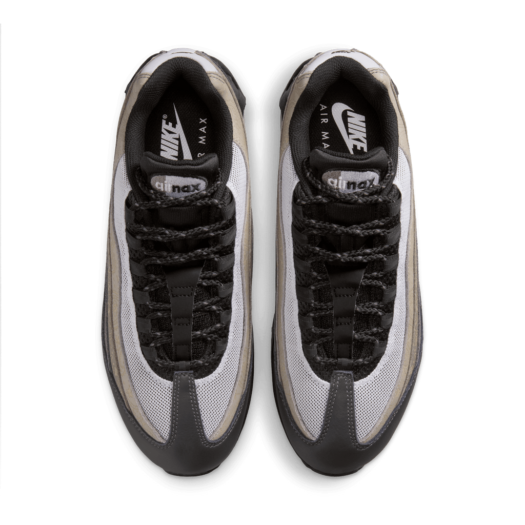 Men's Nike Air Max 95 Big Bubble Leather "Pearl Grey and Light Charcoal"