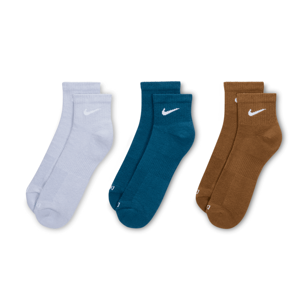 Nike Everyday Plus Cushioned Training Ankle Socks (3 Pairs) "Unisex"