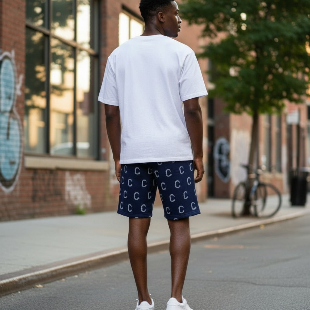 Men's Closet Inc A.O.P Shorts (Navy)