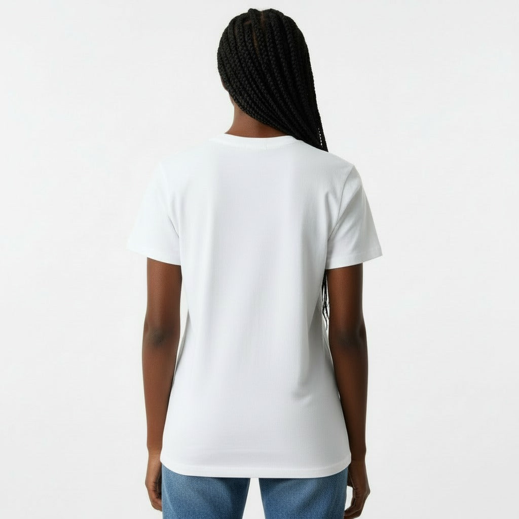 TCI Women's Plain White Tee Basic