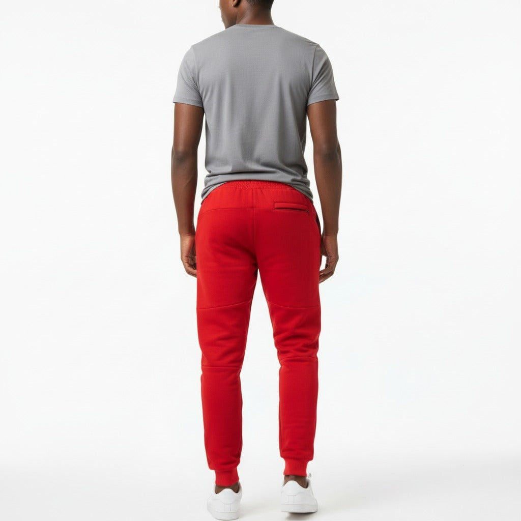 Men's The Closet Inc. Fleece Z Pants  - Plain Red