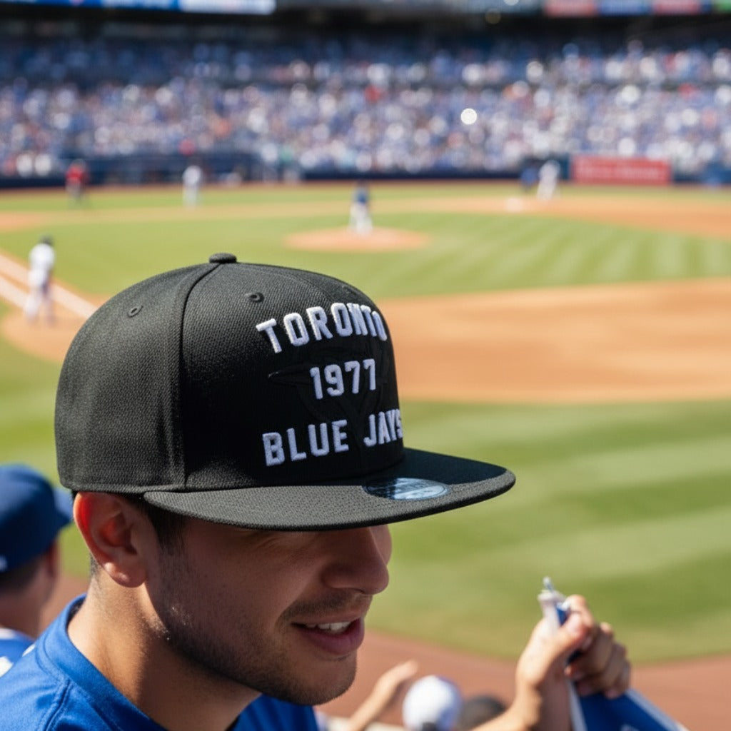 Men's Mitchell And Ness MLB Toronto Blue Jays City Spotlight Snapback