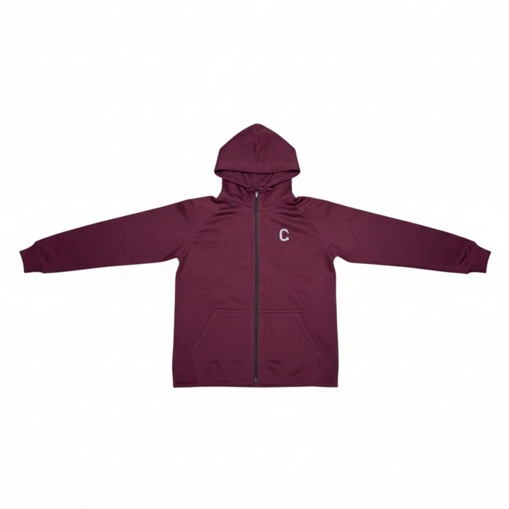 Men's The Closet Inc. Zip Fleece Top (Burgundy)