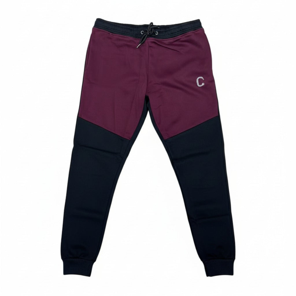 Men's The Closet Inc. Tech Fleece Zip Pants (Black/Burgundy)