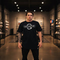 The Closet Inc. Men Curved Hem T-Shirts "Navy"