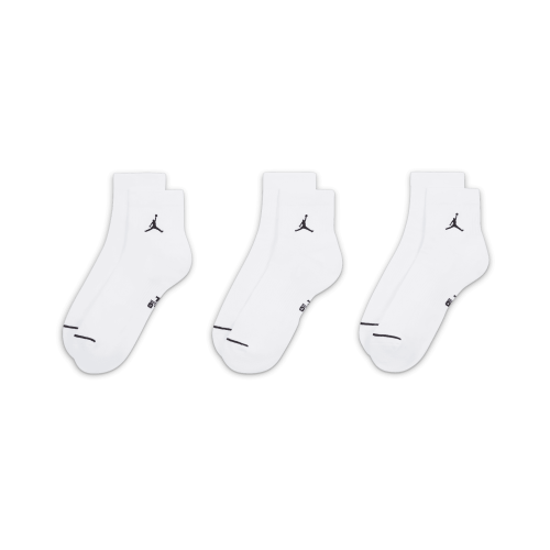 Jordan Everyday Ankle Socks 3 Pairs "White Black" (Unisex)