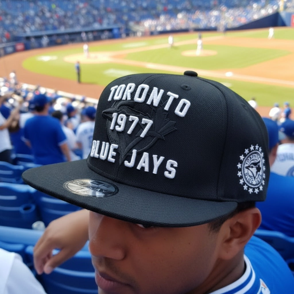 Men's Mitchell And Ness MLB Toronto Blue Jays City Spotlight Snapback