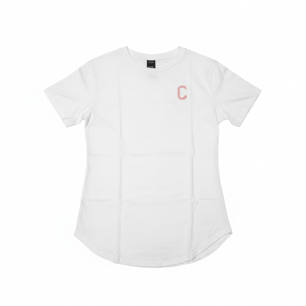 The Closet Inc Women T-Shirt White With Pink C
