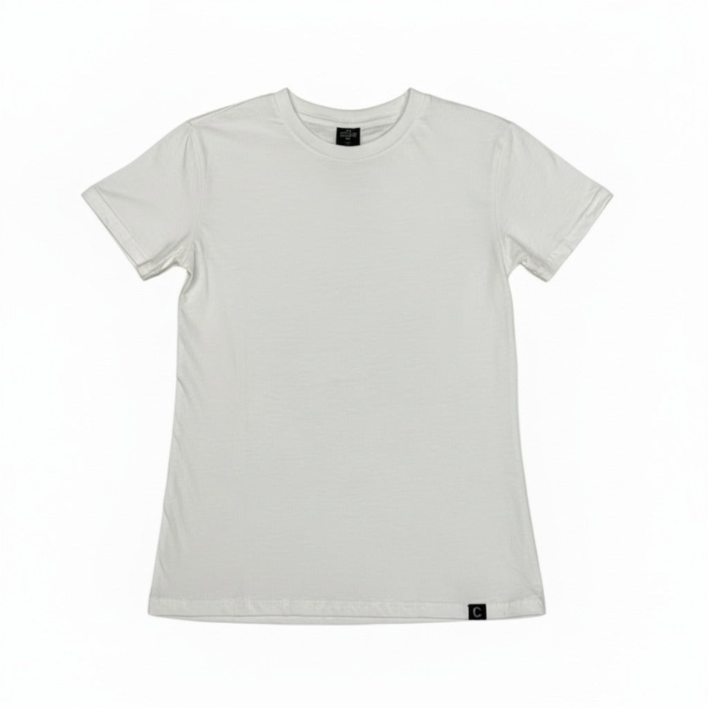 TCI Women's Plain White Tee Basic