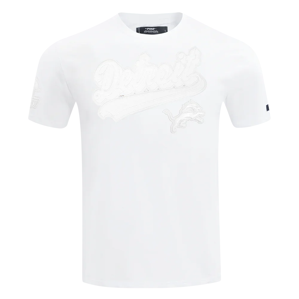Men's Pro Standard NFL Detroit Lions White Out Single Jersey Tee