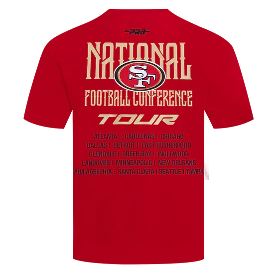 Men's Pro Standard NFL San Francisco 49ers City Tour 2.0 Drop Shoulder Tee