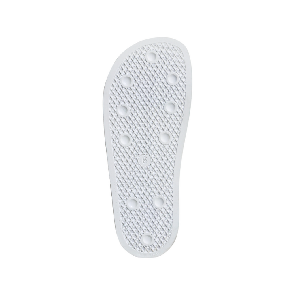 Women's Adidas Adilette Slides "White Florals"