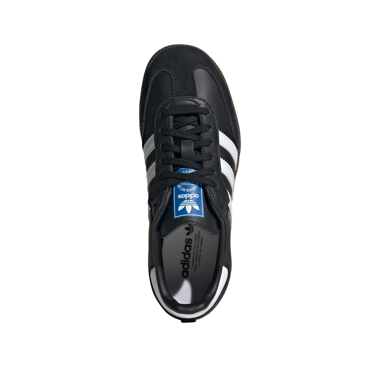 Big Kids' Adidas Samba OG J "Core Black Gum"