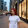 Women's The Closet Inc. White Tee Basic (GLD)