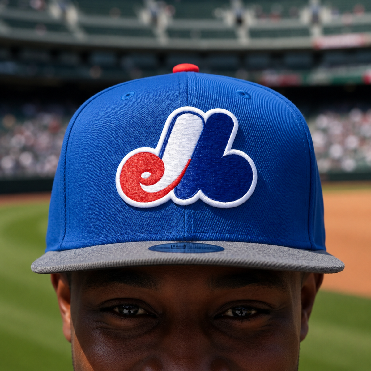 Mitchell and Ness Montreal Expos Denim Beak Snapback