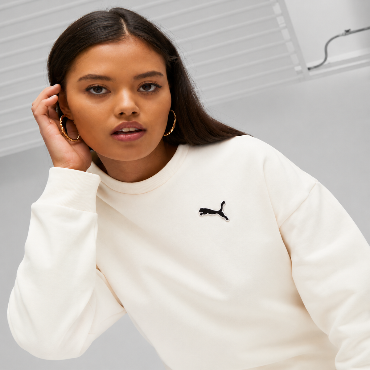 Women's Puma Better Essentials Crew Neck Long Sleeve FL