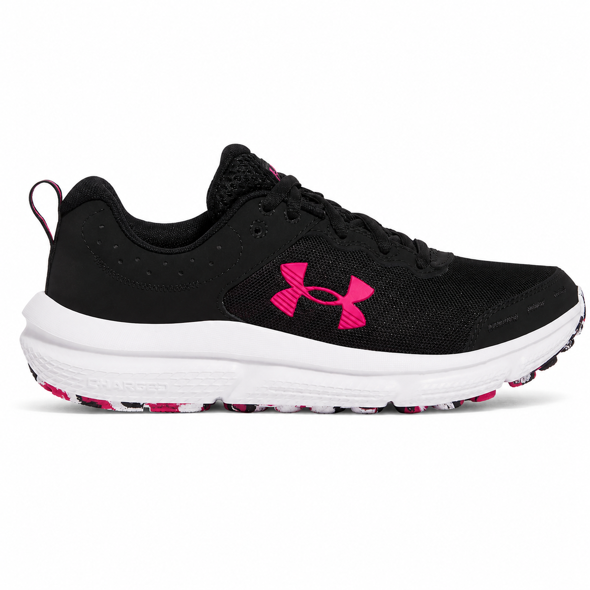 Women's Under Armour Charged Assert 10 Running Shoes "Black Grey"