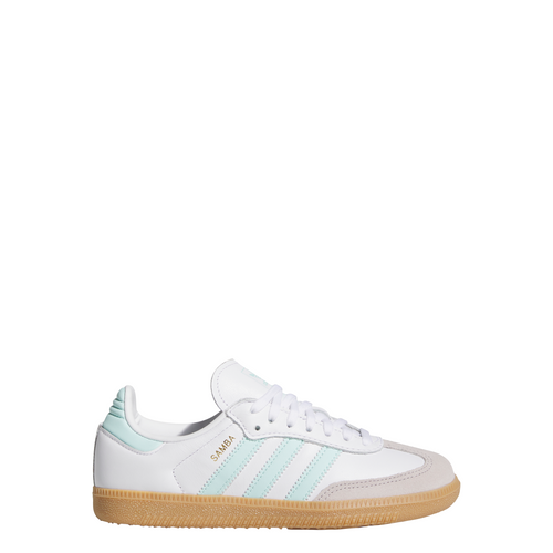 Big Kids' Adidas Samba OG J "White Semi Flash Aqua"