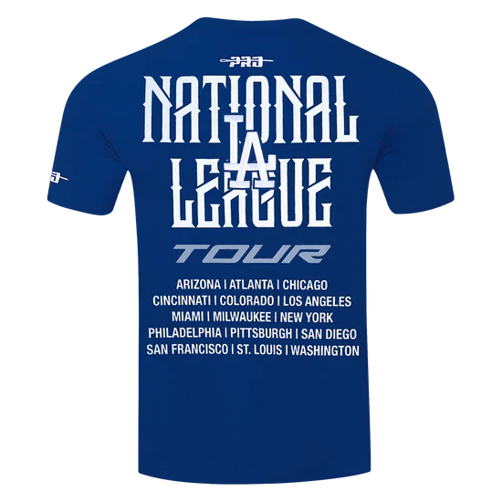 Men's Pro Standard MLB Los Angeles Dodgers City Tour 2.0 Drop Shoulder Tee